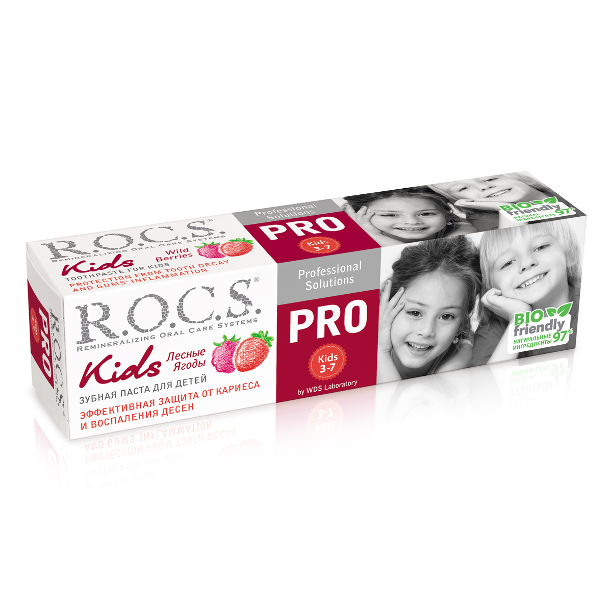Monos ROCS pro kids ойн жимстэй шүдний оо 3-7нас 45гр