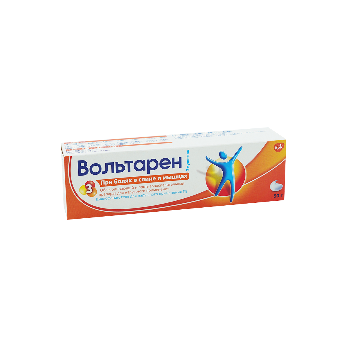 Monos Вольтарен эмульгель 1%-50г №1