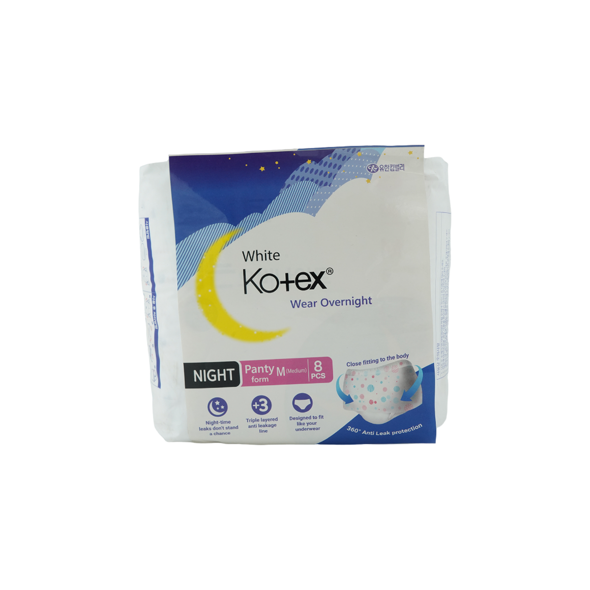 Monos Kotex White Over Night  Panty/Шөнийн, өмсдөг ариун цэврийн хэрэглэл M 8ш