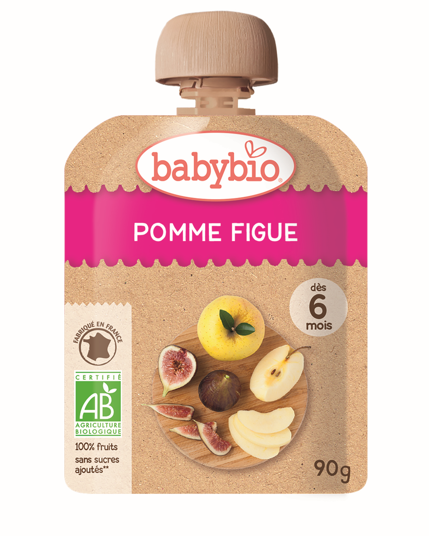 Monos Babybio алим инжир жимсний нухаш 90гр 6+сар