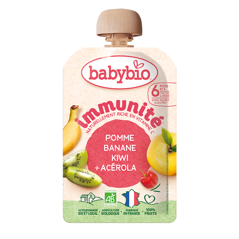 Monos Babybio Immunity алим, гадил, киви, интоортой нухаш 100гр 6+сар