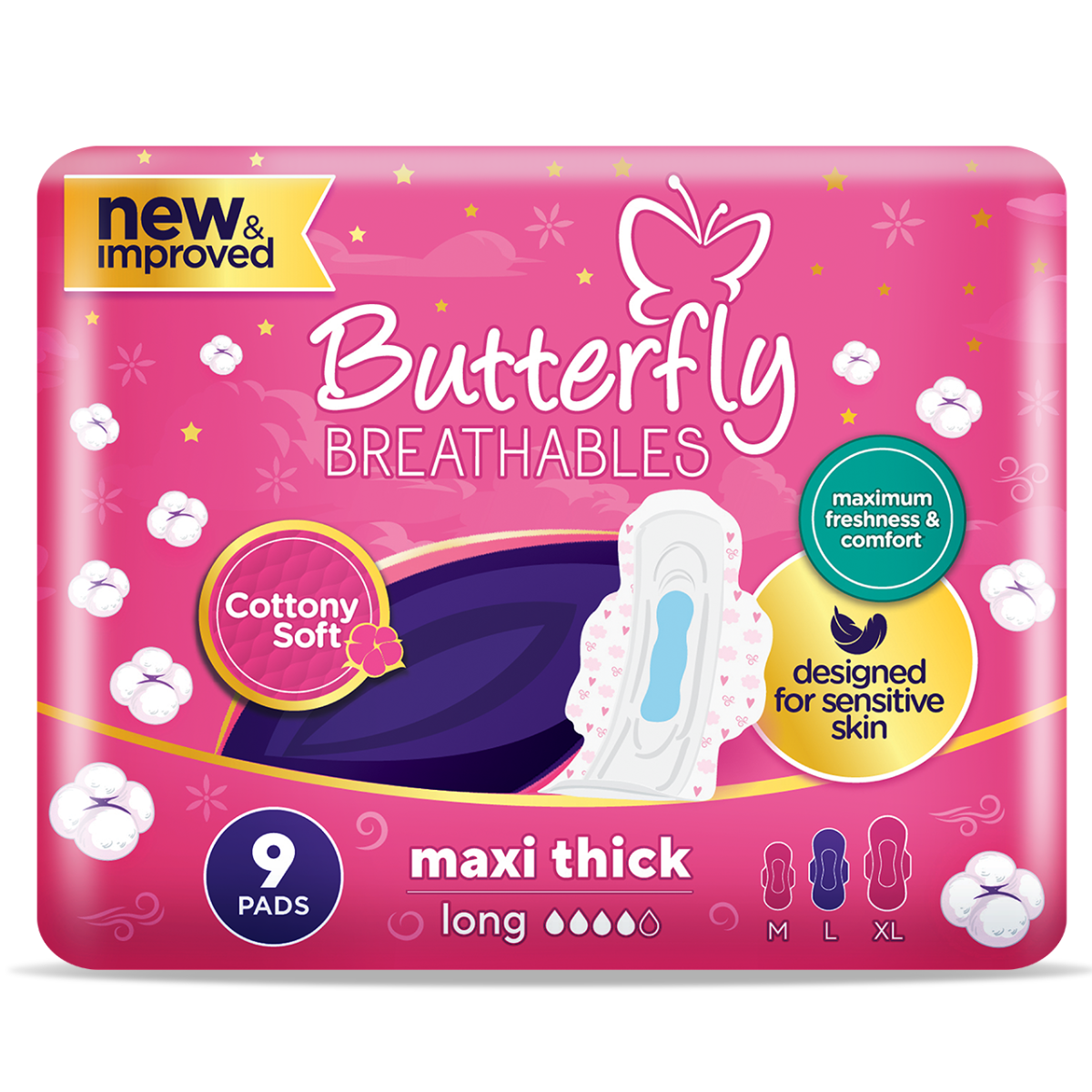 Monos Butterfly maxi cottony L ариун цэврийн хэрэглэл №9