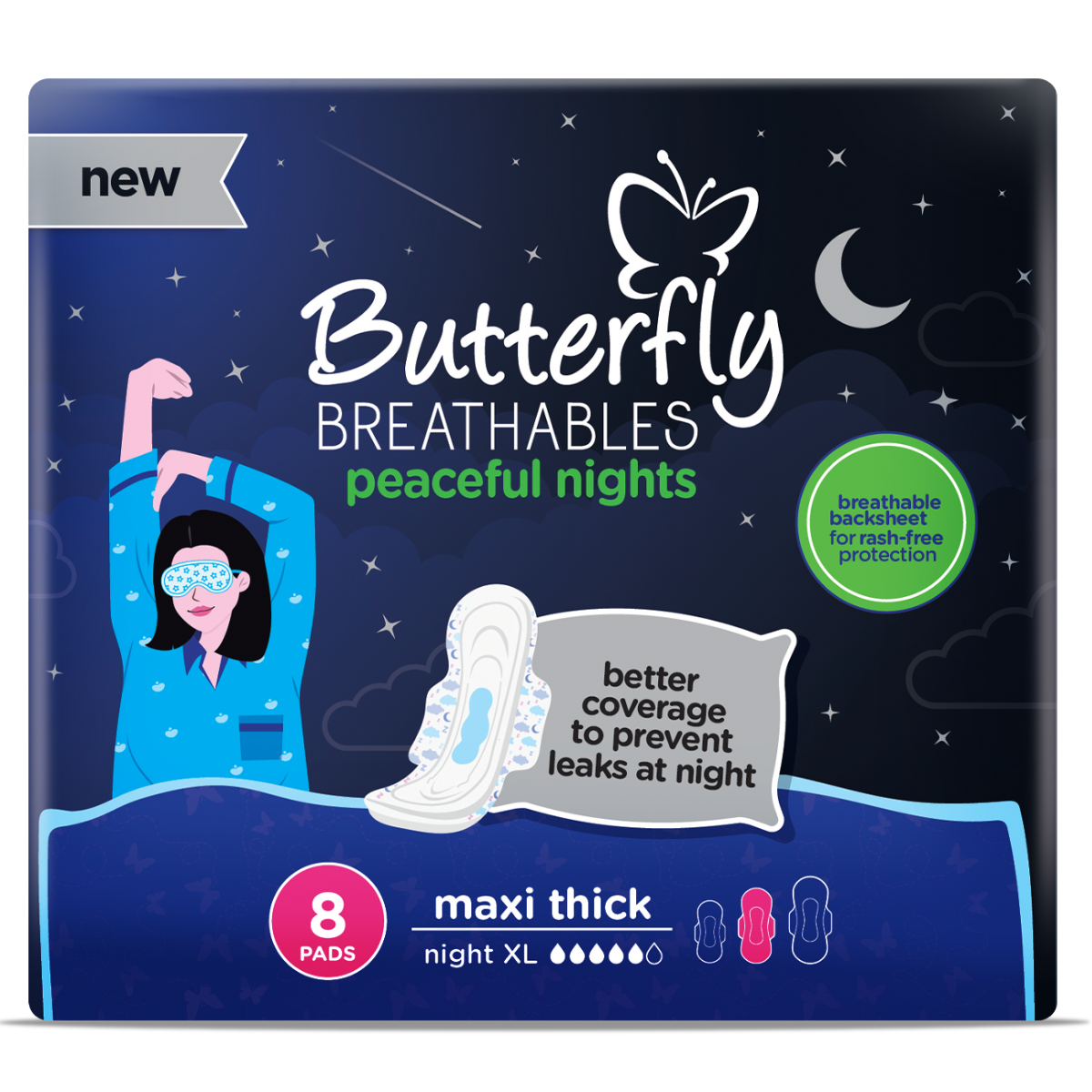 Monos Butterfly maxi шөнийн ариун цэврийн хэрэглэл №8