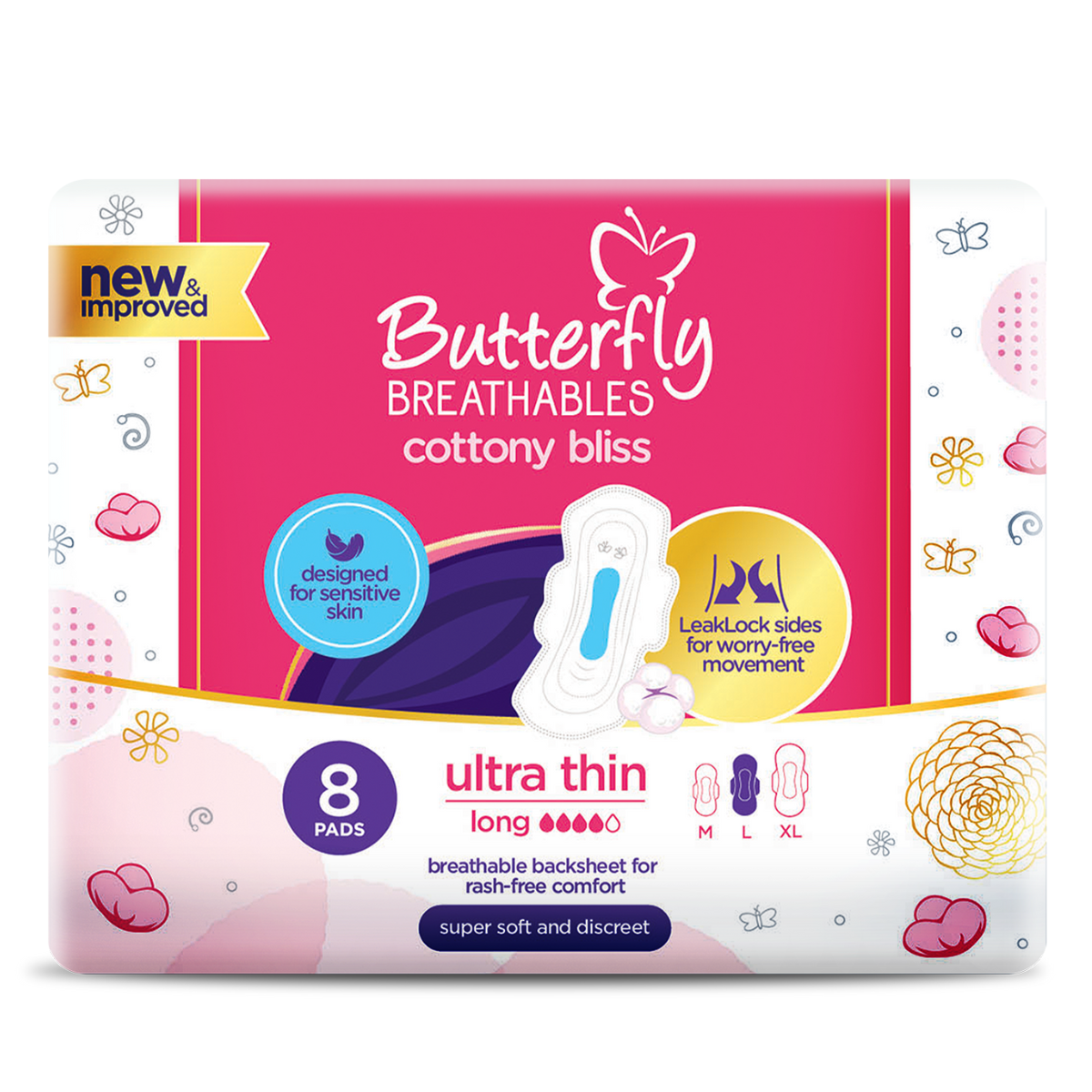 Monos Butterfly ultra cottony L ариун цэврийн хэрэглэл №8