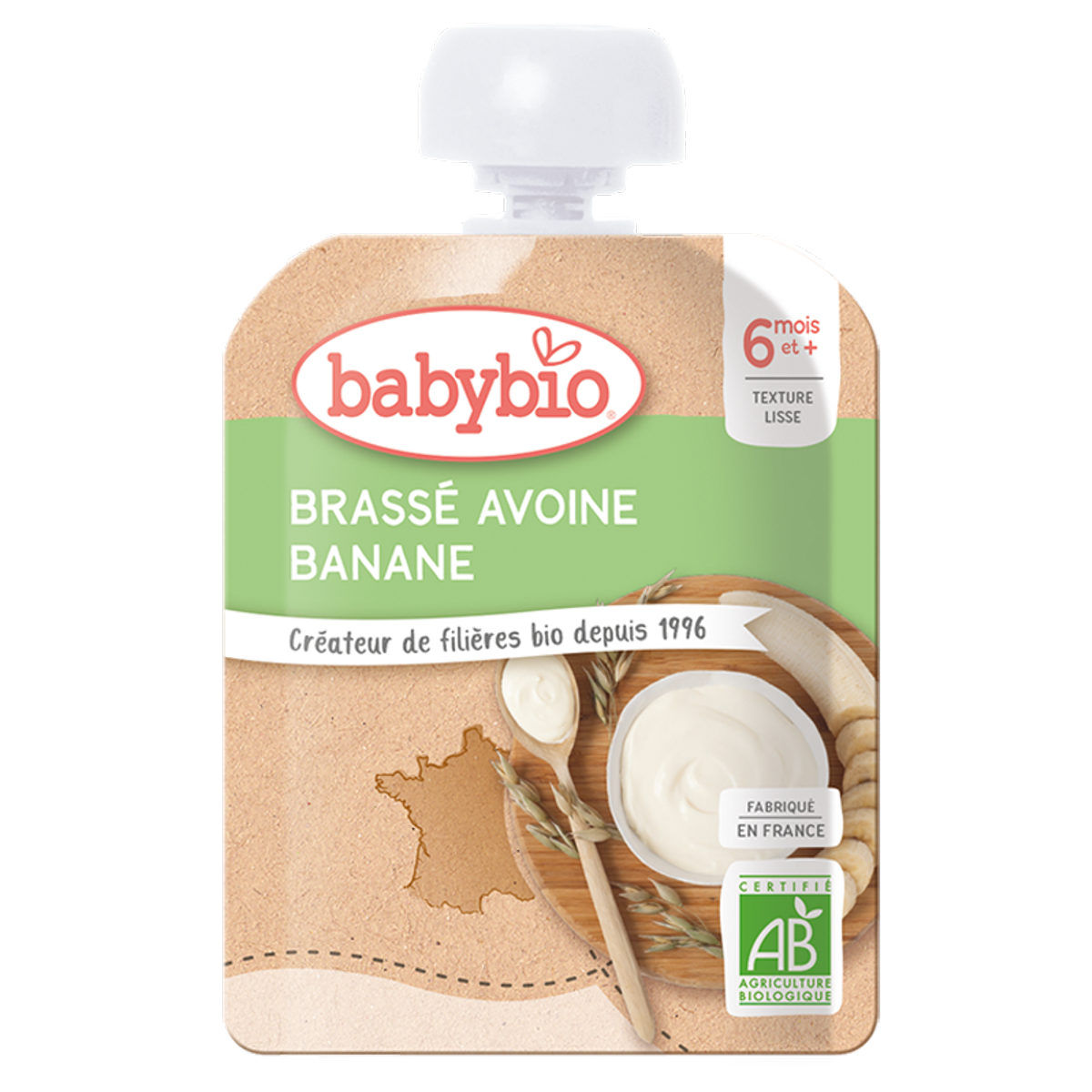 Monos Babybio гадилтай овъёосны тараг 90гр 6+ сар