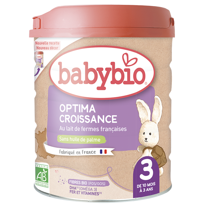 Monos Babybio Optima 3 хүүхдийн сүү пребиотиктой 10 сар - 3 нас 800гр