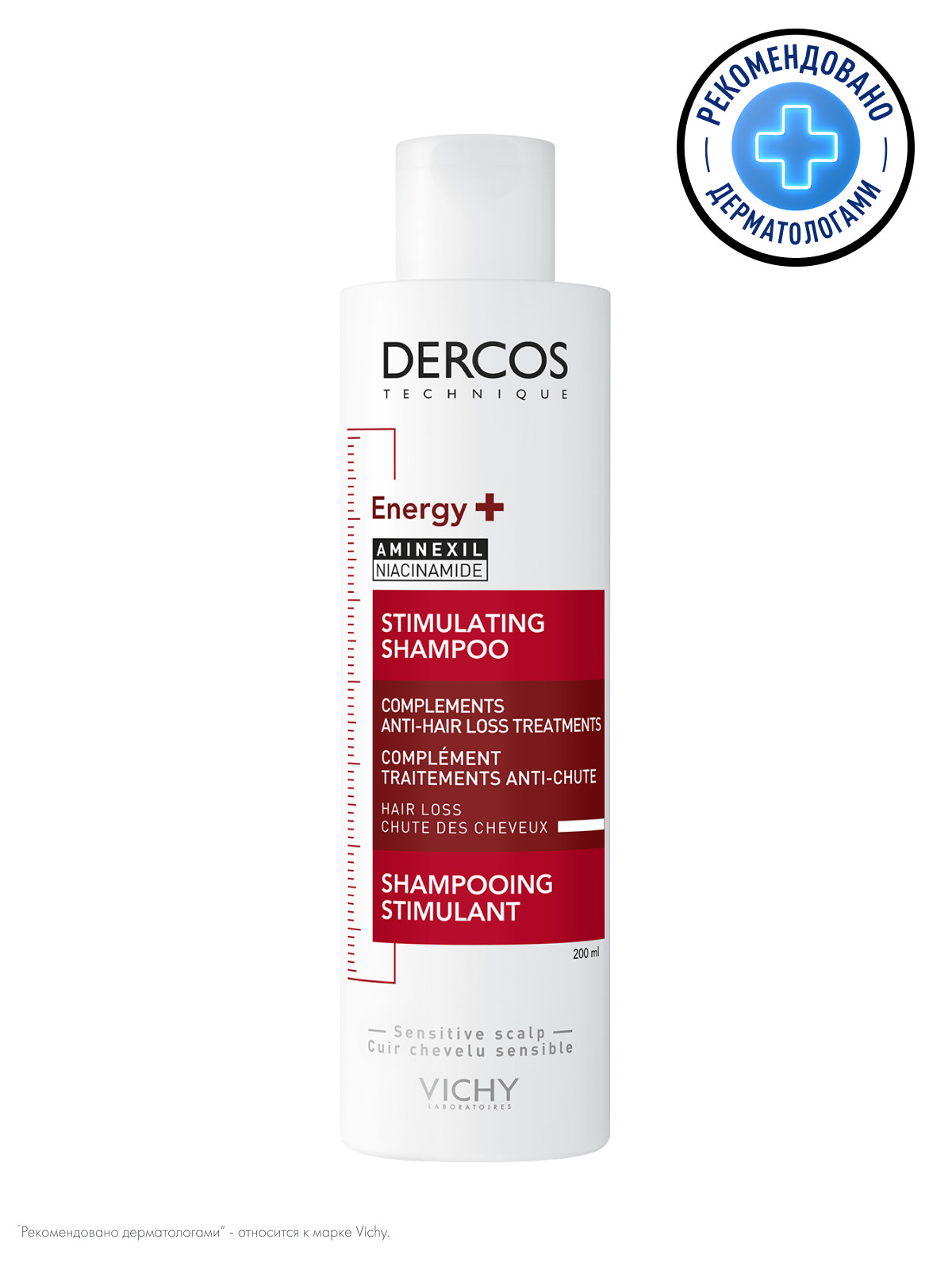 Monos Loreal Vichy Dercos Energy+ Shampoo Үс уналтыг 24 цагийн дотор багасгах үйлчилгээтэй шампунь 200мл