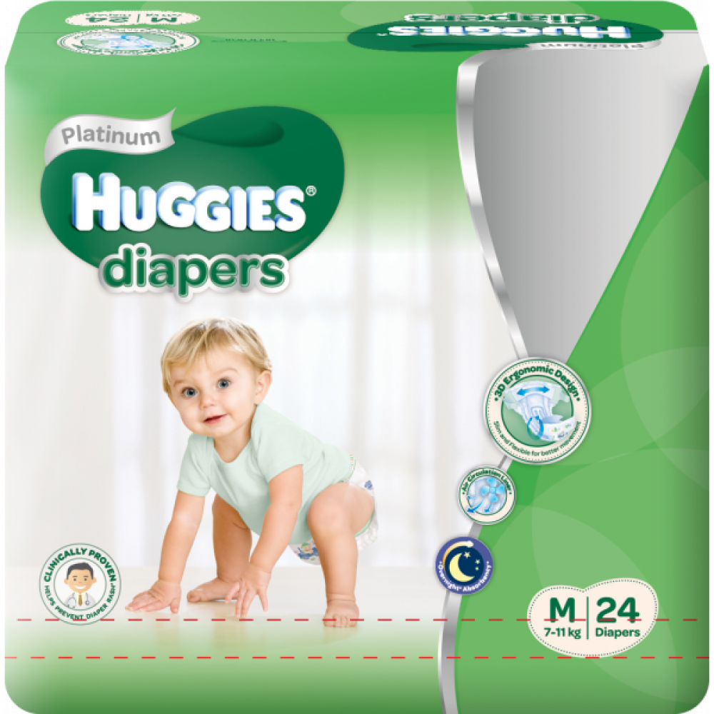 Monos Huggies Platinum хүүхдийн живх 7-11кг №24