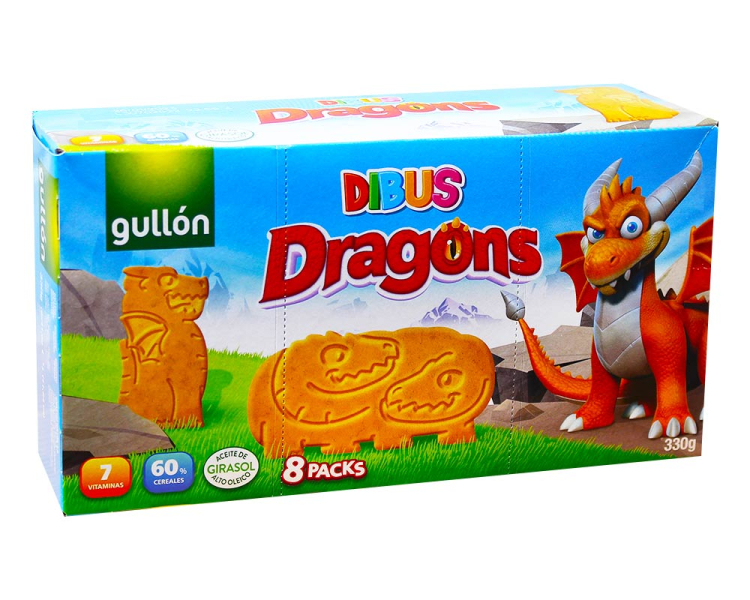 Monos Gullon Hookies dragons хүүхдийн жигнэмэг T6283 330гр