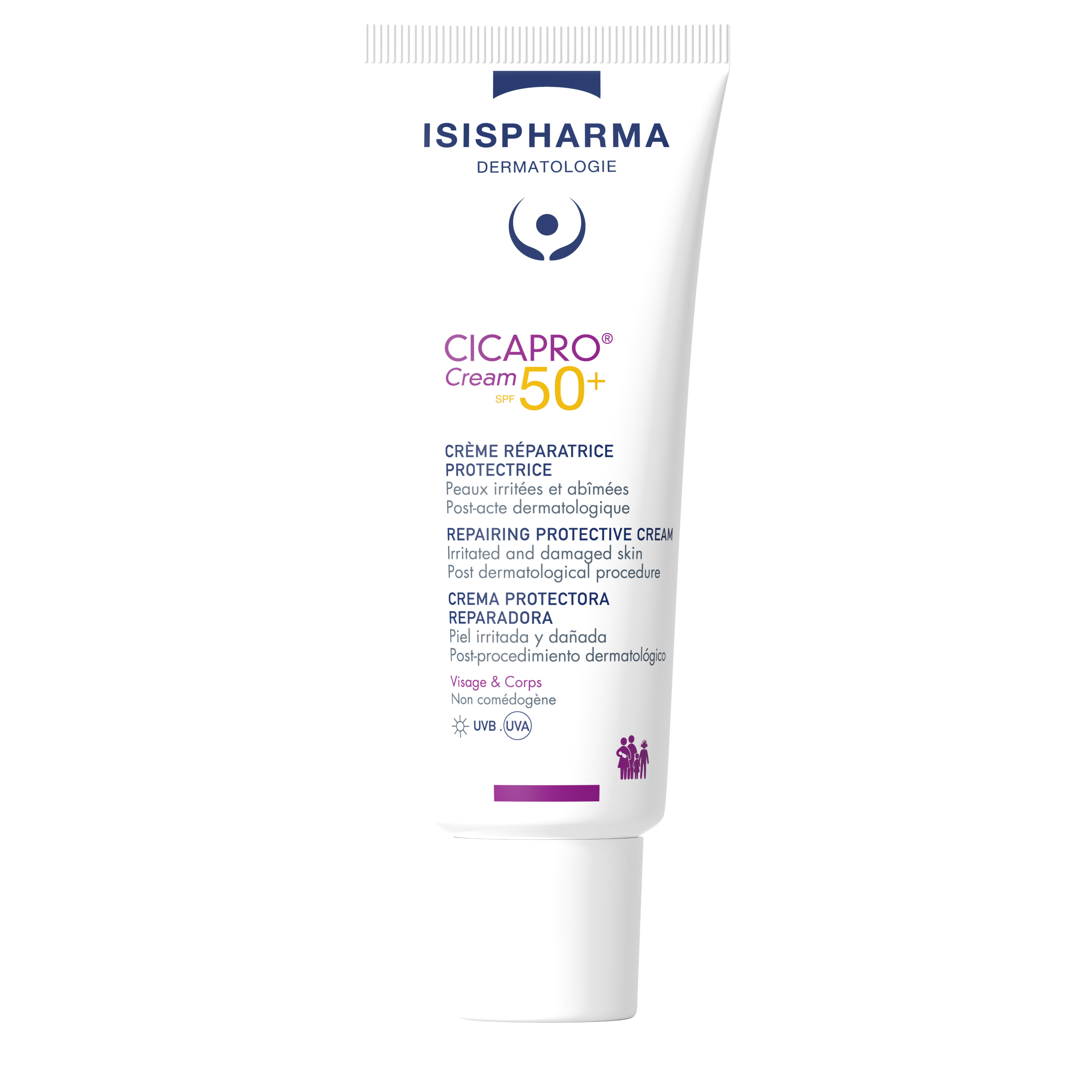 Monos Isispharma CicaPro Cream SPF 50+ Хуурайшилттай, цочромтгой арьсны чийгшүүлж, нөхөн төлжүүлэх нарны тос 40мл