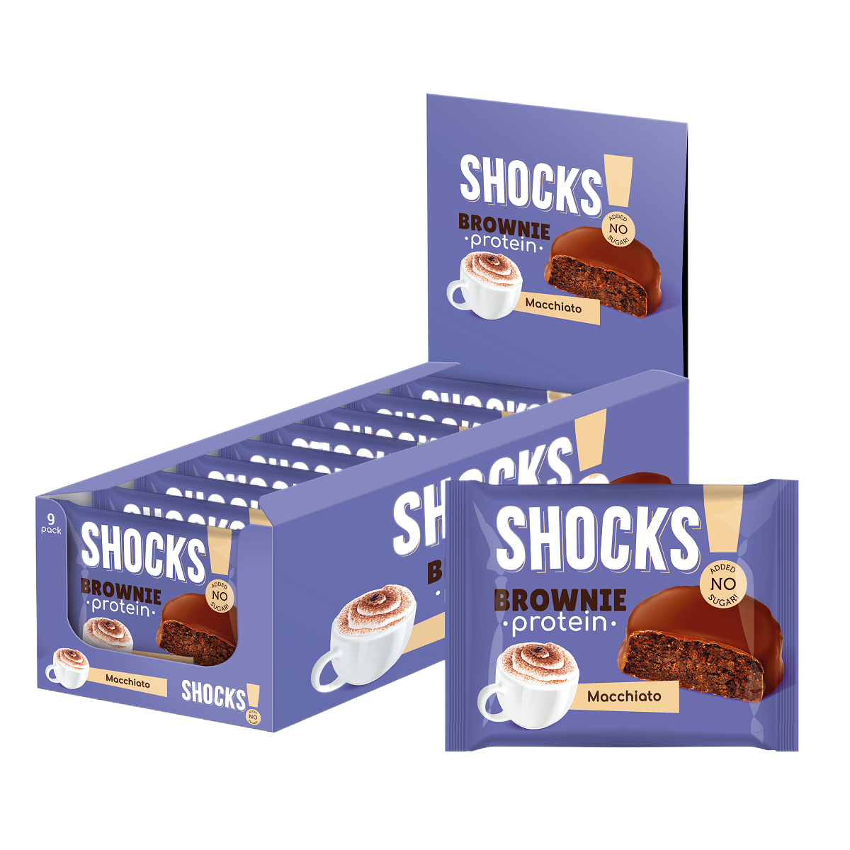 Fitnes Shock - Брауни сүүтэй кофе уурагтай кекс 50гр