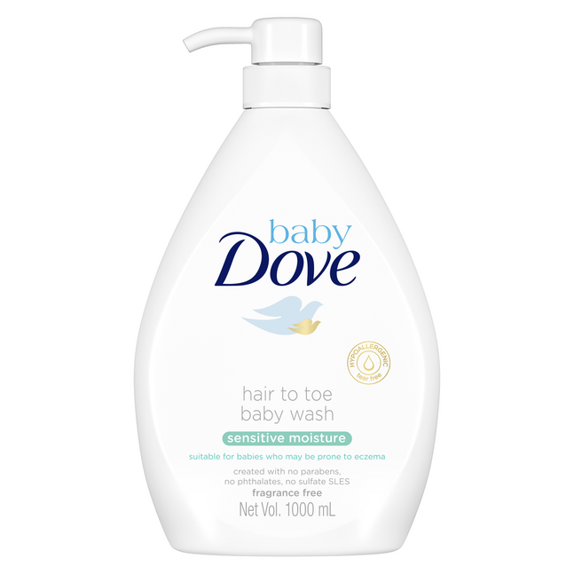Baby Dove Hair to Toe Sensitive Хүүхдийн биеийн шингэн саван 1000мл