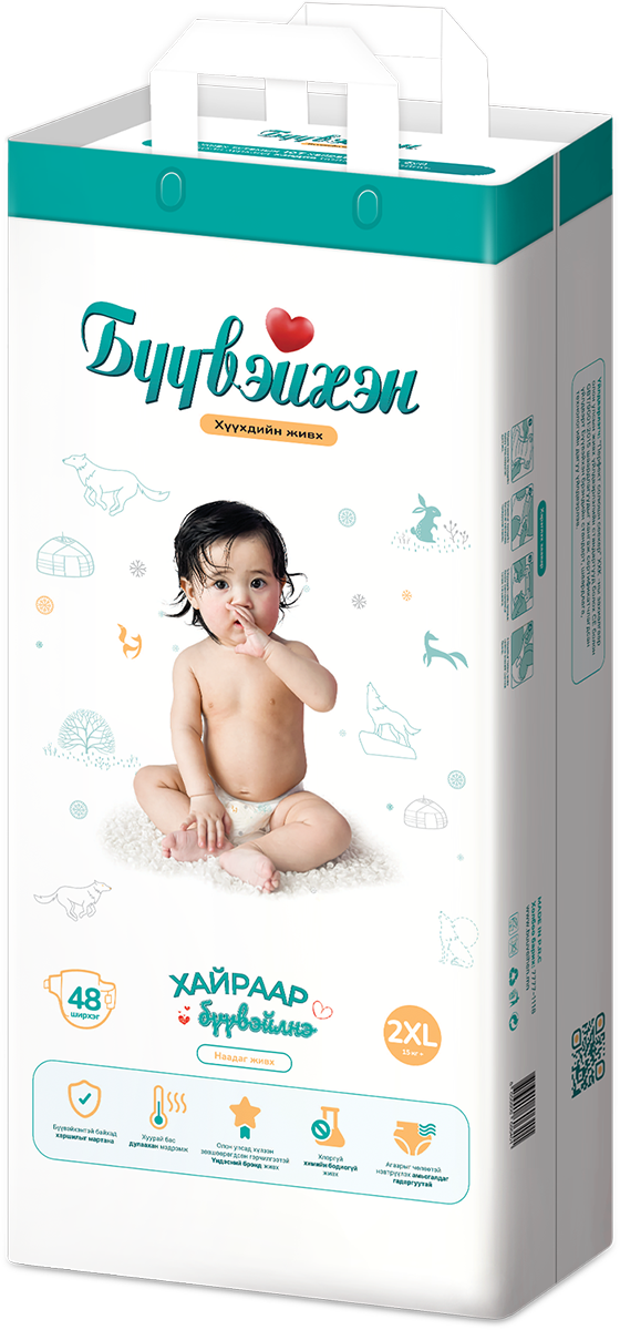 Monos Бүүвэйхэн хүүхдийн памперс наадаг 2XL №48