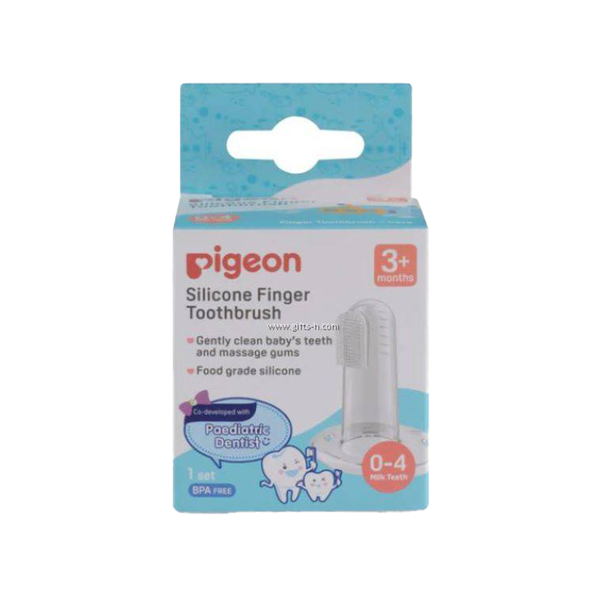 Monos Pigeon Хэлний өнгөр цэвэрлэгч хуруувч 3+сар