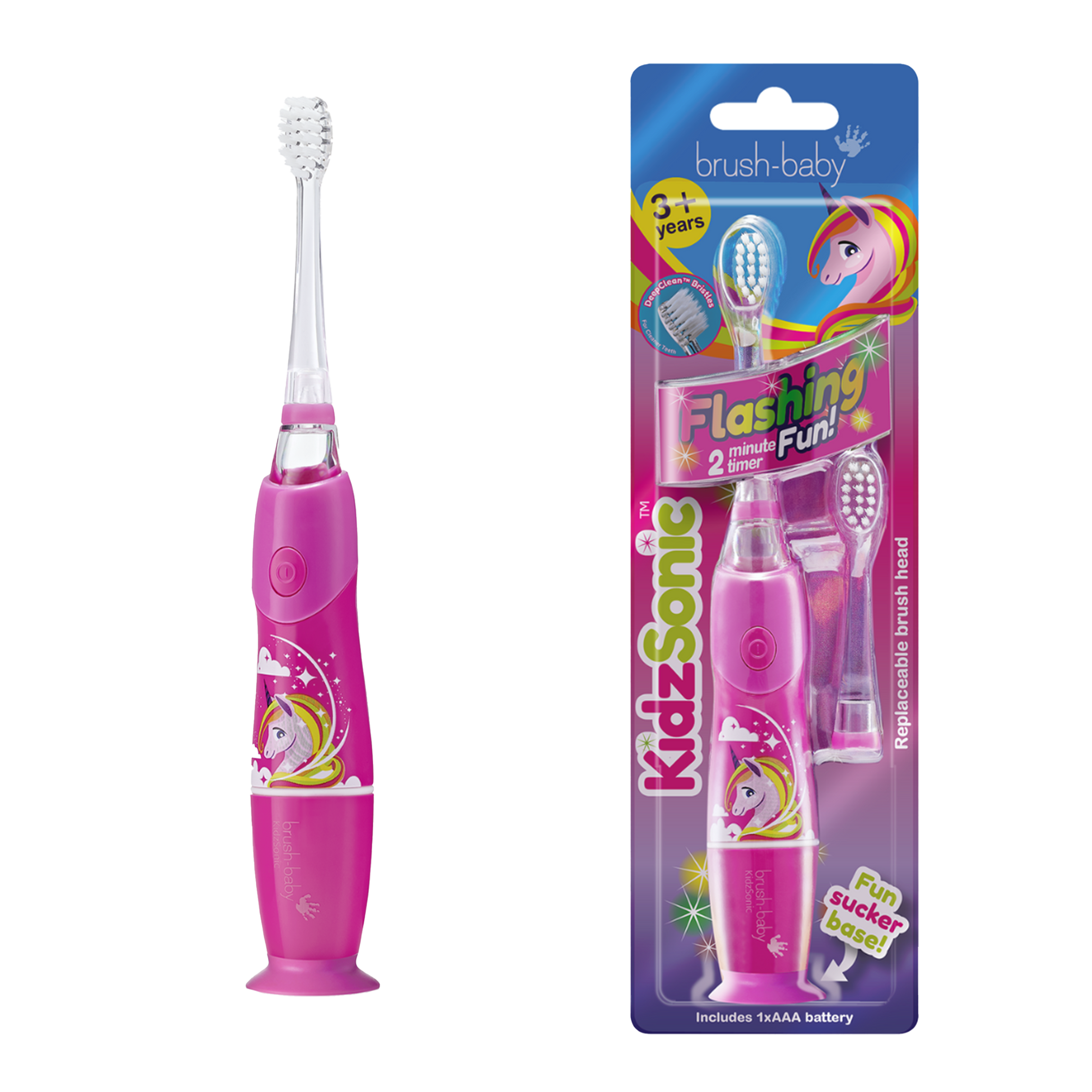 Monos Brushbaby автомат сойз 3+ нас KidzSonic Юникорн