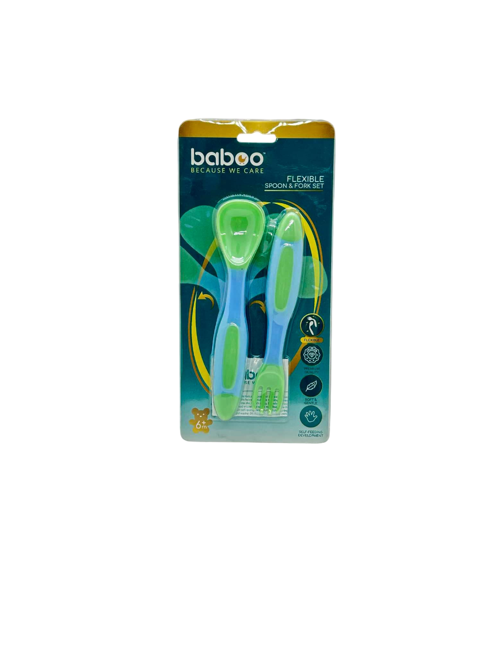 Monos Baboo уян халбага сэрээ ногоон 6+сар