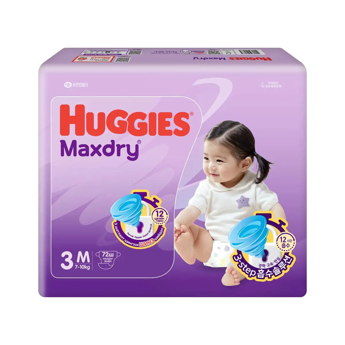 Monos Huggies Max Dry хүүхдийн памперс M 7-10кг №72