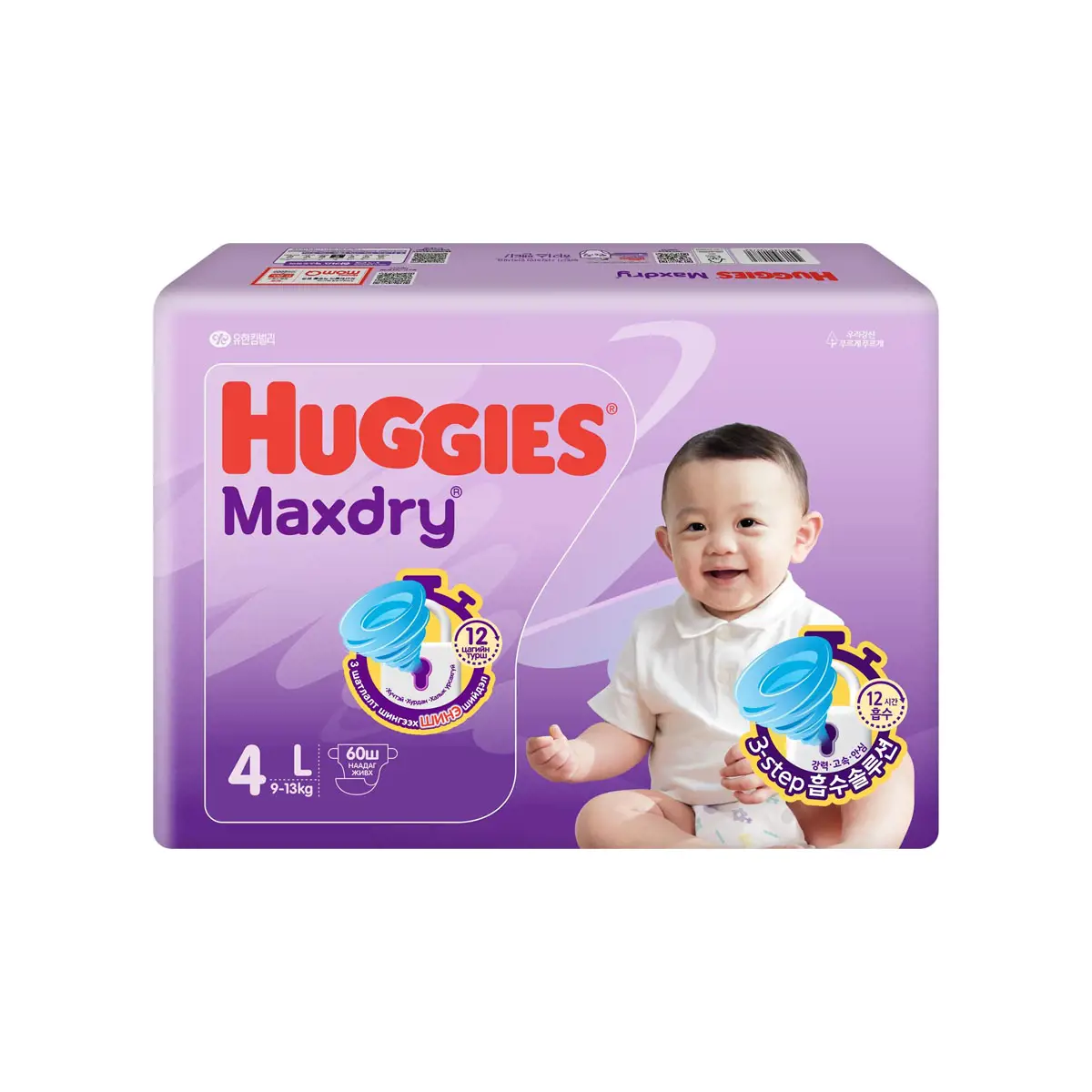 Monos Huggies Max Dry хүүхдийн памперс L 9-13кг №60