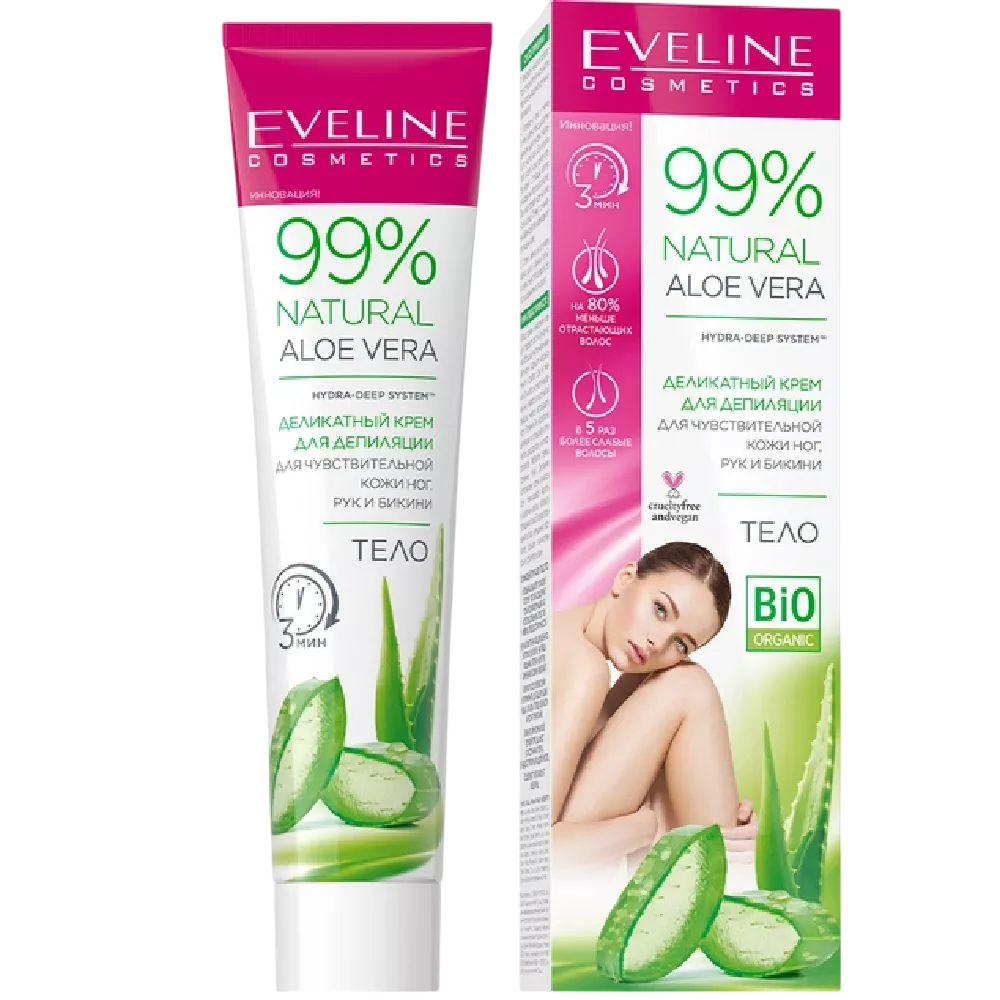 Monos Eveline aloe - Гар, хөл, бикини илүүдэл үс авагч тос 125мл
