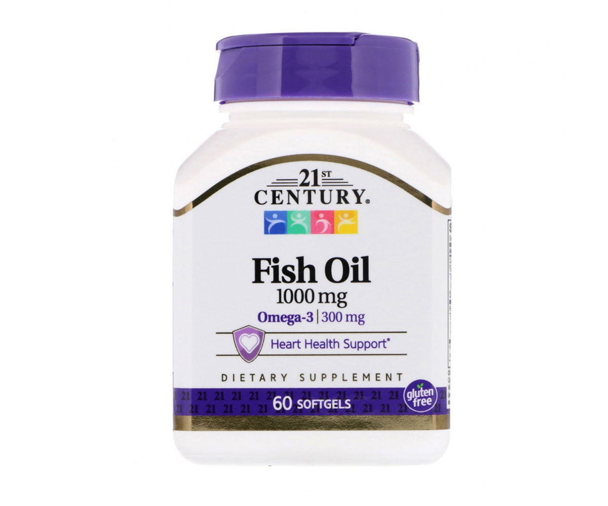 Monos Фиш Ойл 1000 мг No.60  21st Century Fish Oil