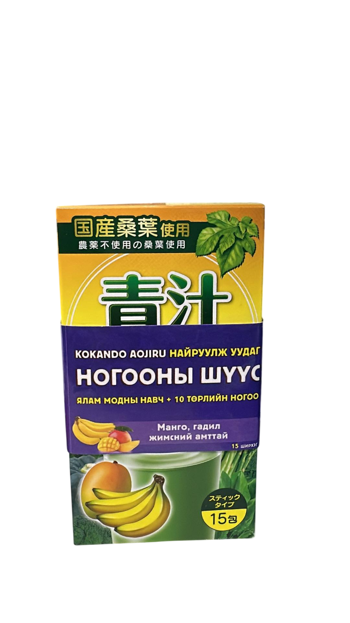 Monos Найруулж уудаг ногооны шүүс / манго, гадил жимсний амттай /