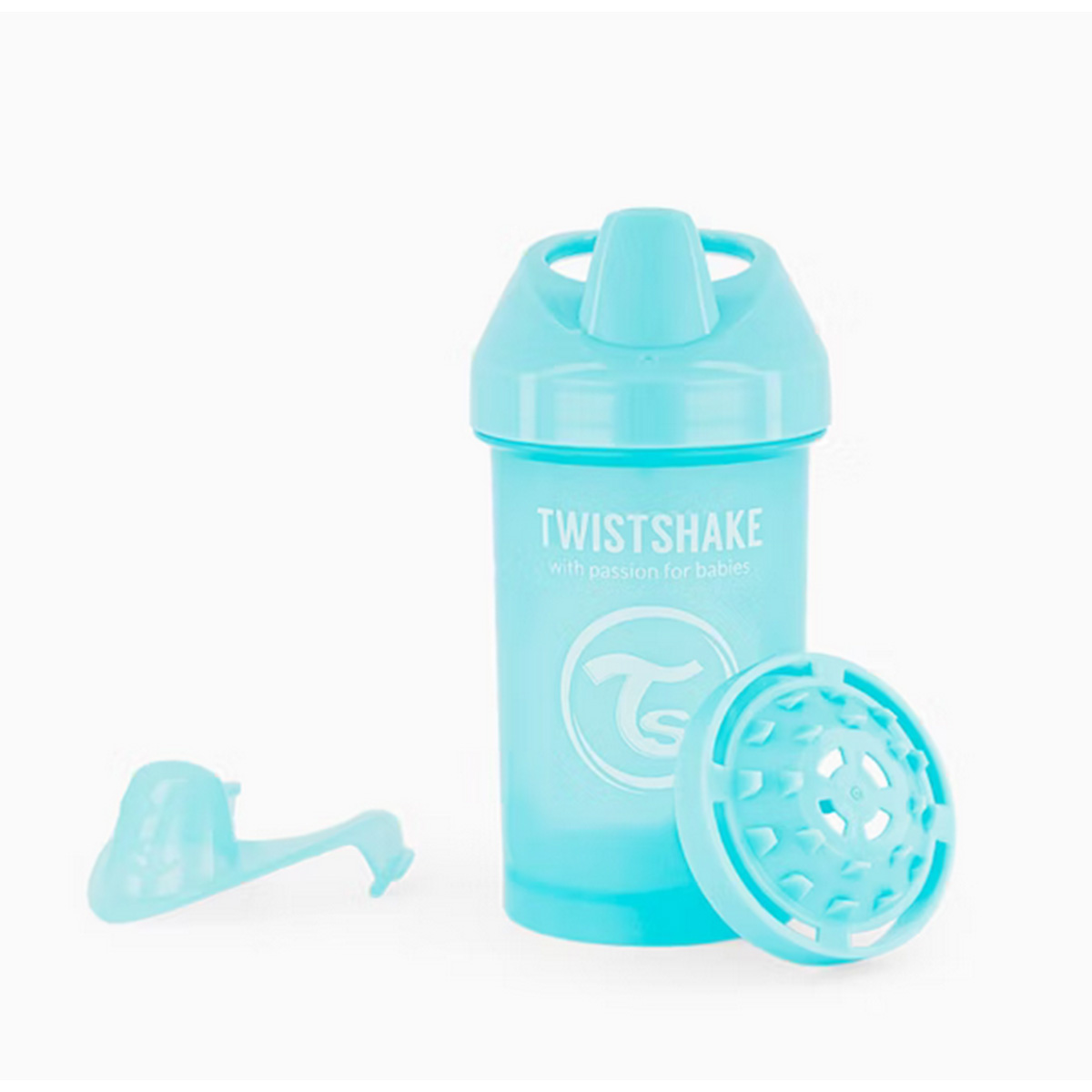 Monos Twistshake хошуутай аяга цайвар цэнхэр 300 мл 8+ сар