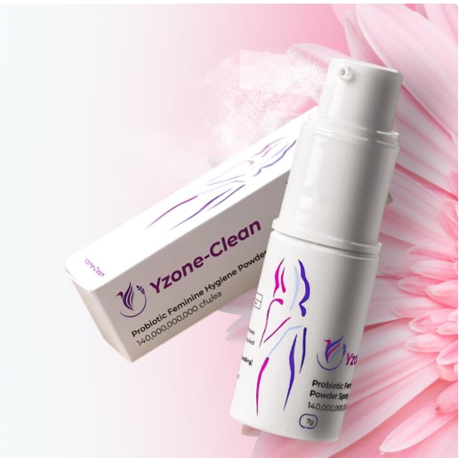 Monos YZone Clean probiotic feminine hygiene powder spray