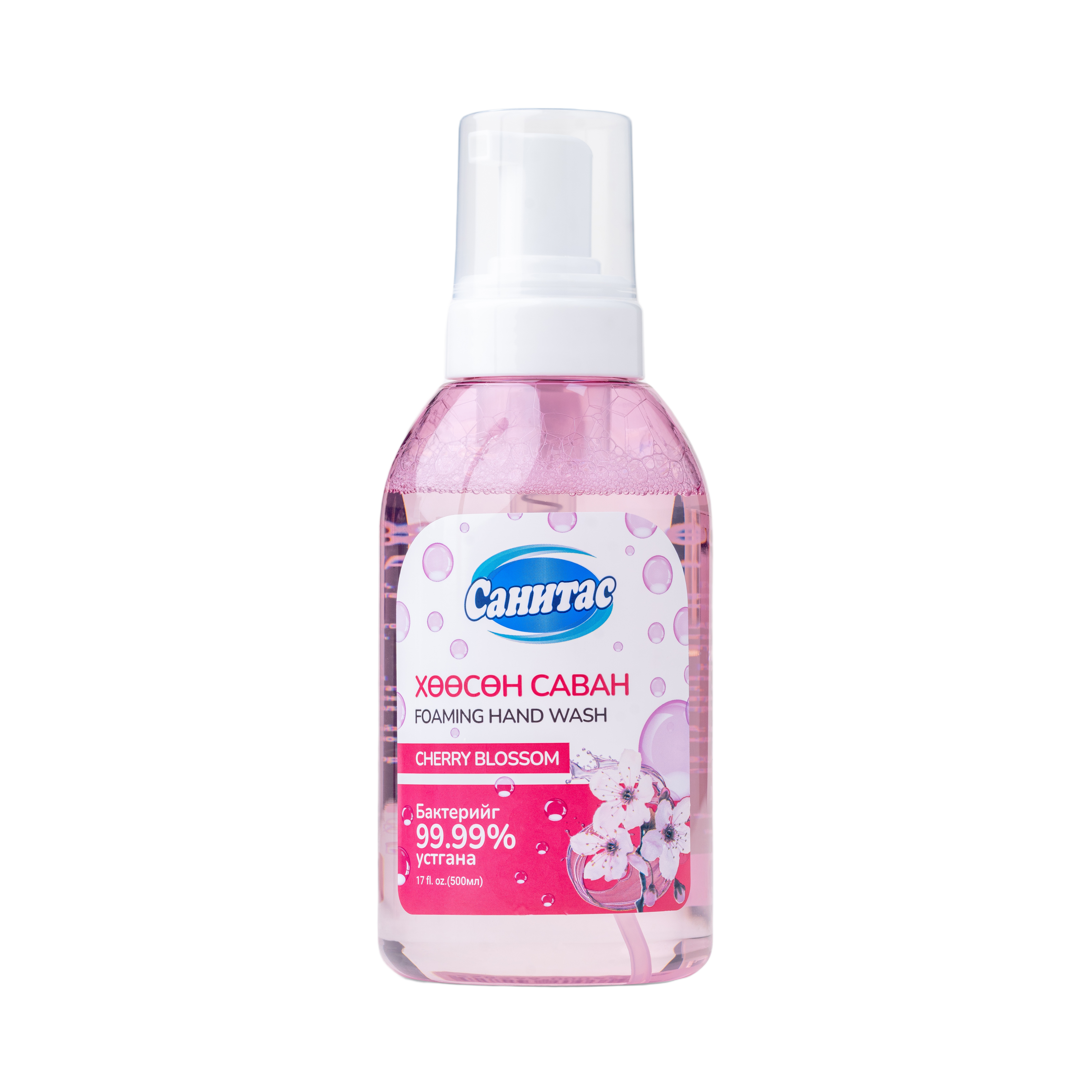 Monos Санитас гарын хөөсөн саван cherry blossom 500мл
