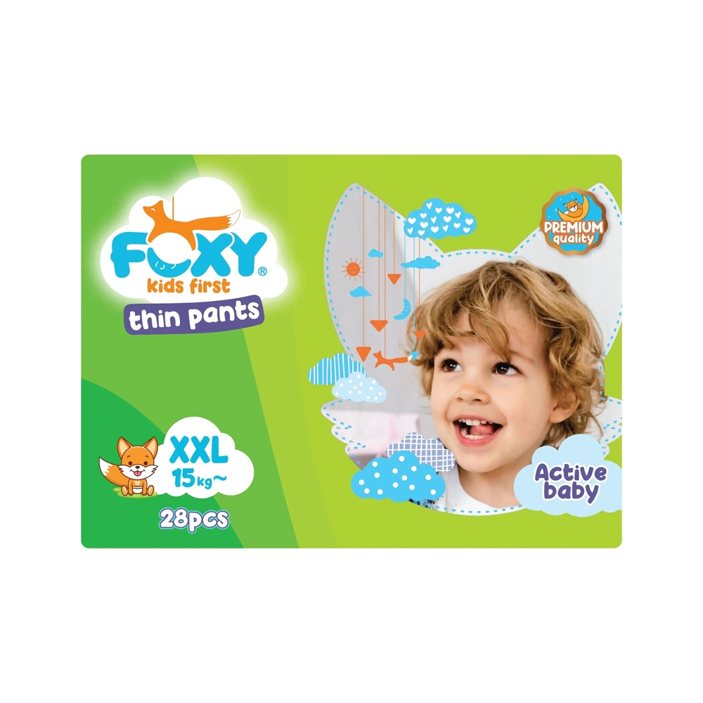 Monos Foxy Premium хүүхдийн памперс 2XL 15кг №28 өмсдөг