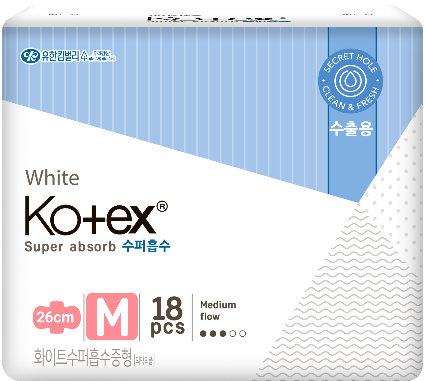 Monos Kotex Цагаан судер нимгэн 18 ширхэгтэй M