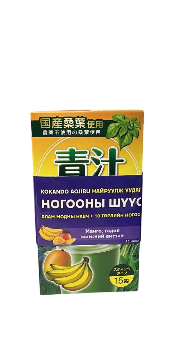 Monos Найруулж уудаг ногооны шүүс / манго, гадил жимсний амттай /