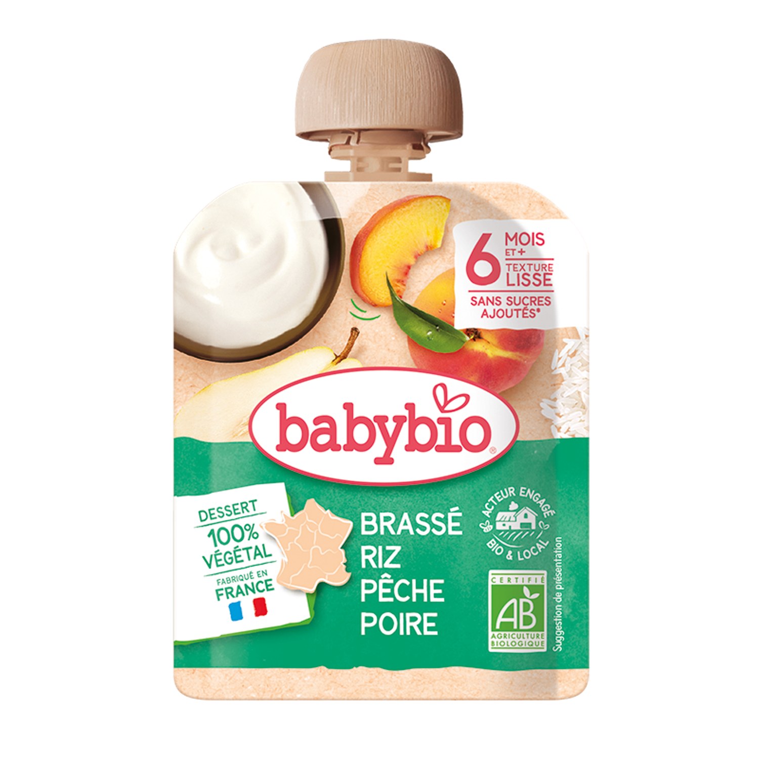Monos Babybio тоор, лийртэй будааны тараг 85гр 6+ сар