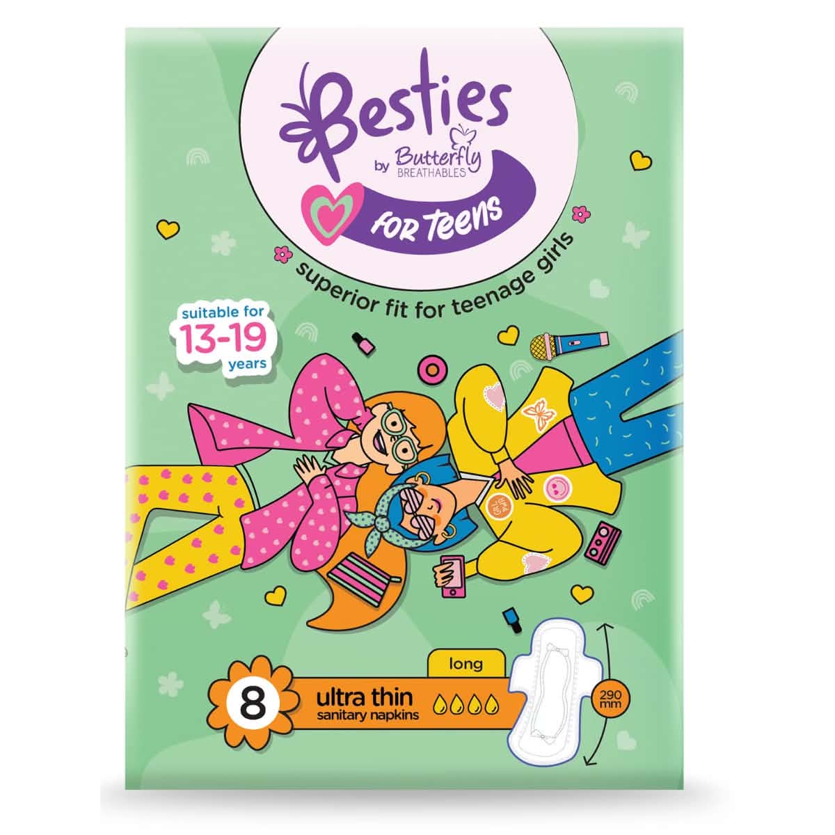 Monos Butterfly teens охидын ариун цэврийн хэрэглэл 290мм №8