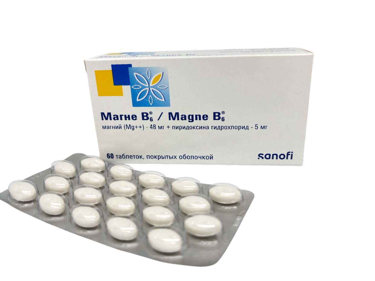 Monos Магне В6 470мг+5мг №60 - бүрхүүлтэй шахмал