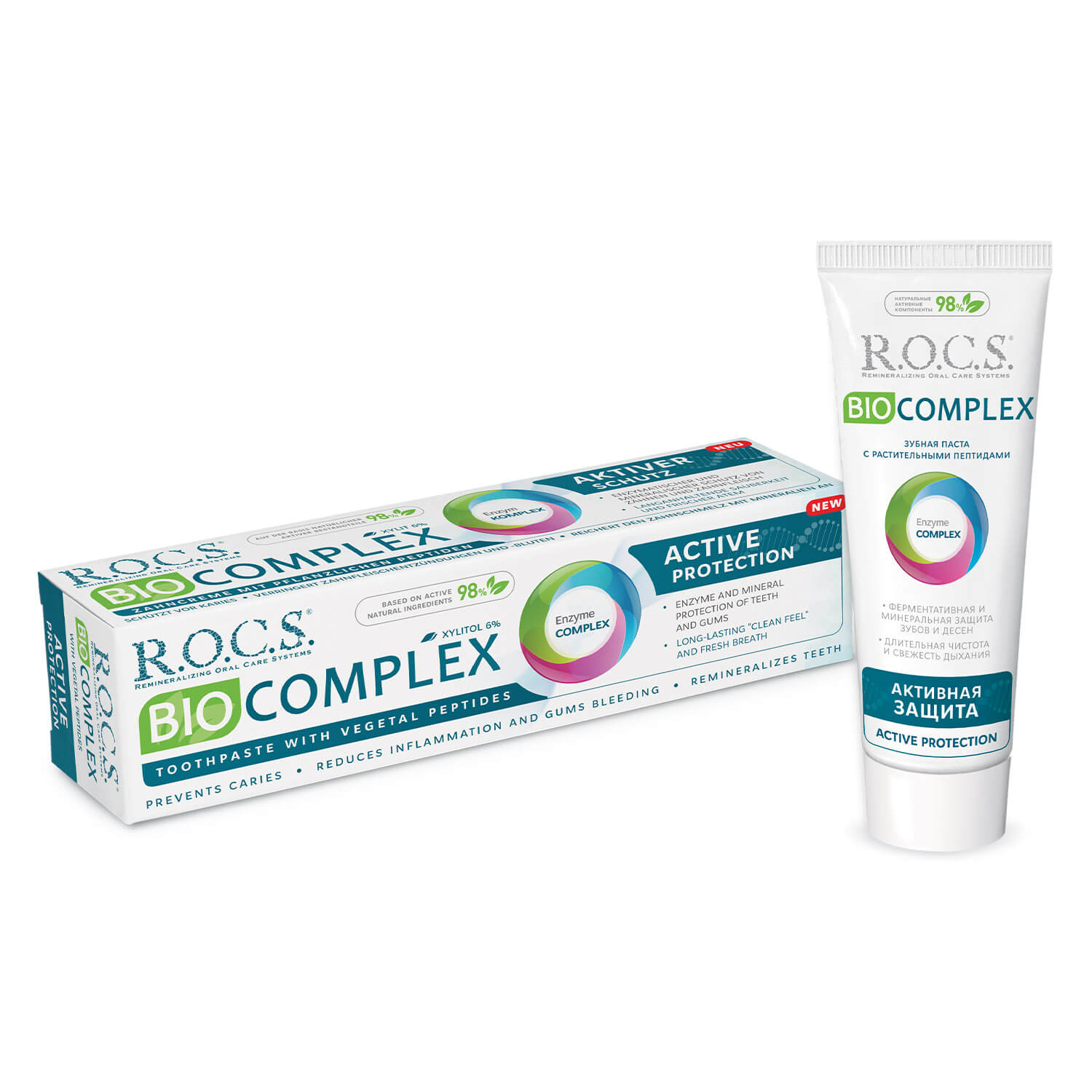 Monos ROCS biocomplex идэвхитэй хамгаалалт шүдний оо 94гр