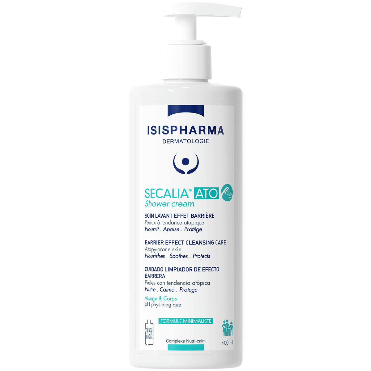 Monos Isispharma secalia ATO shower cream 400 ml - Эрчимтэй чийгшүүлэх бие угаагч