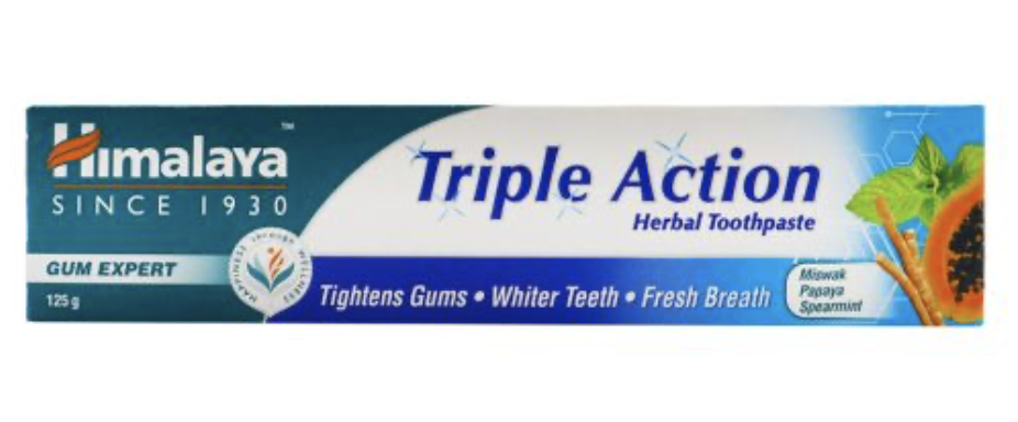 Monos Himalaya шүдний оо Herbal triple action 125мл