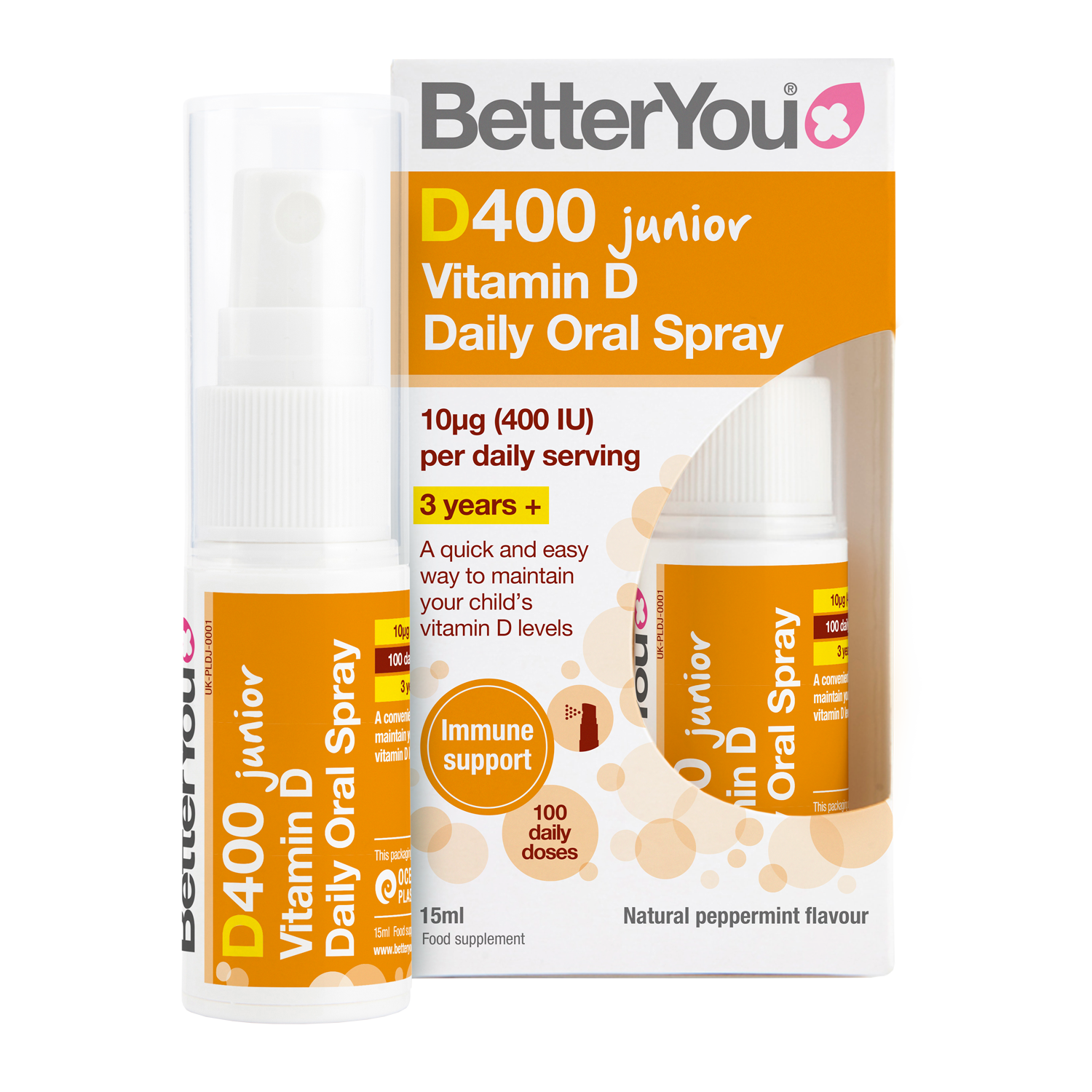 Better you junior D400 хүүхдийн шүршдэг витамин 15мл