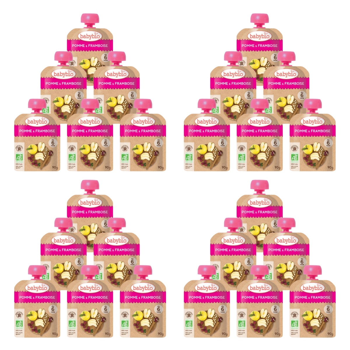 Багц Babybio 6+сар алим бөөрөлзгөнөтэй нухаш 90гр*24ш