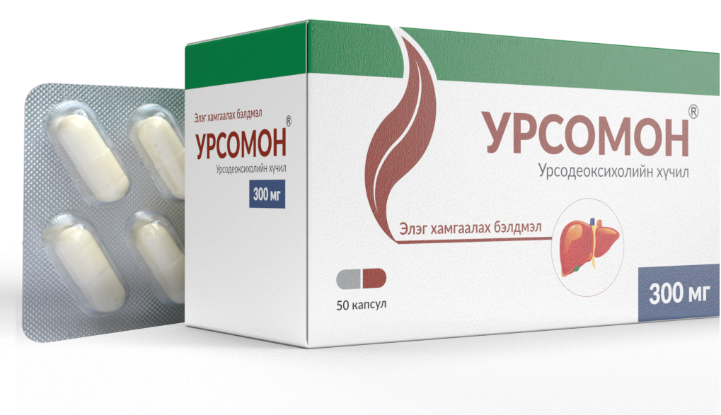 Monos Урсомон 300мг №50 - Элэг хамгаалах, цөс хөөх бэлдмэл