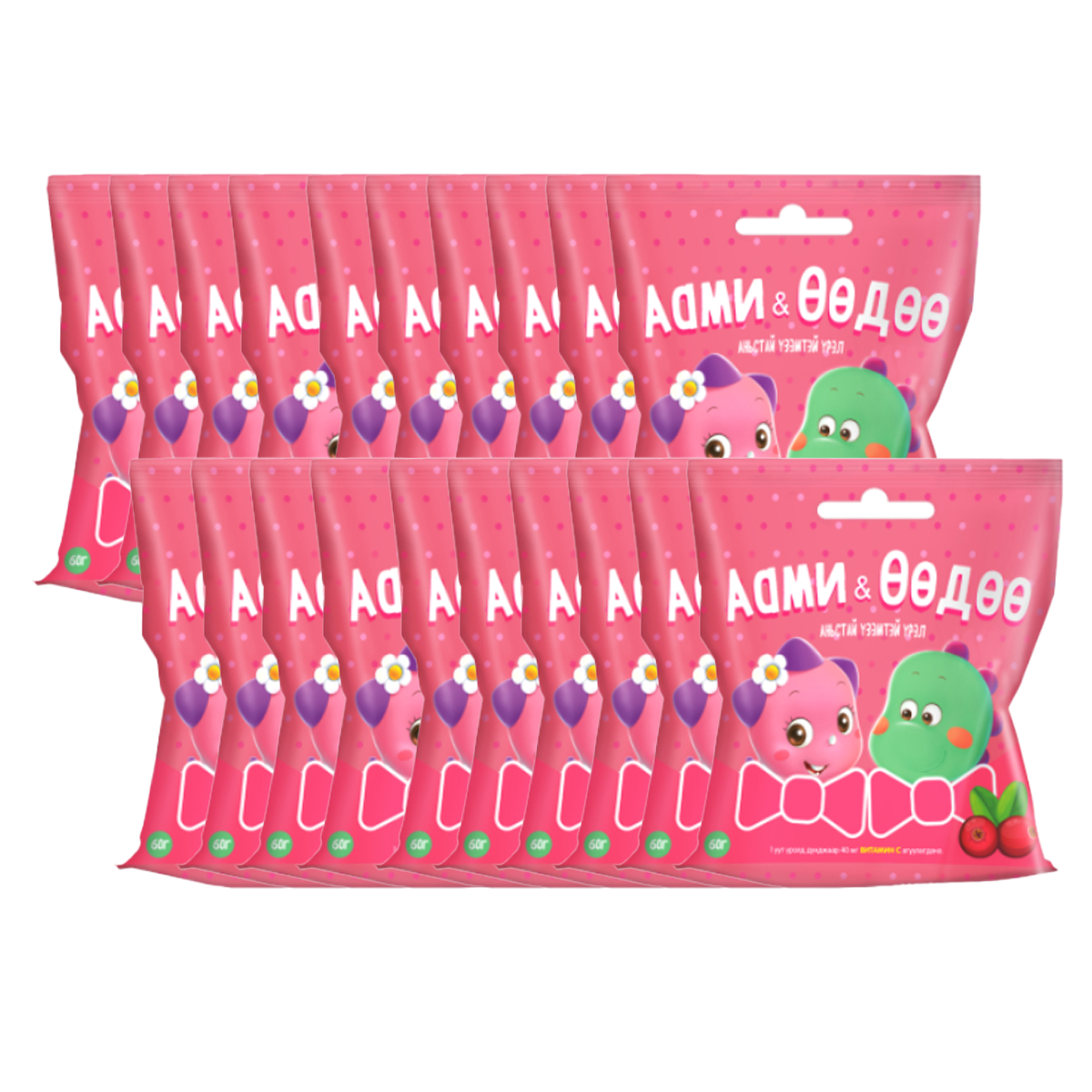 Monos Багц аами Өөдөө - Аньстай үзэмтэй үрэл 60гр*20