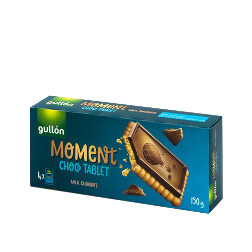Monos Gullon момент хар шоколадтай тэгш өнцөгт хэлбэртэй жигнэмэг 150гр Moment
