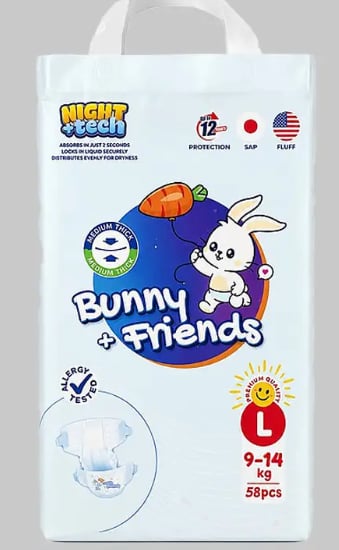 Bunny Friends хүүхдийн живх наадаг L №58 9-14кг