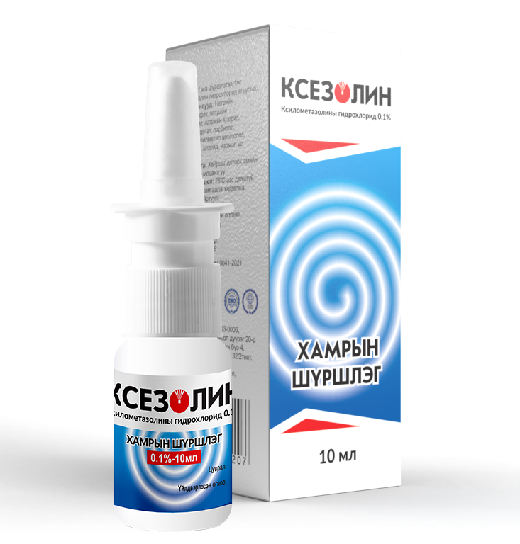 Monos Ксезолин 0.1%-10мл - хамрын шүршлэг