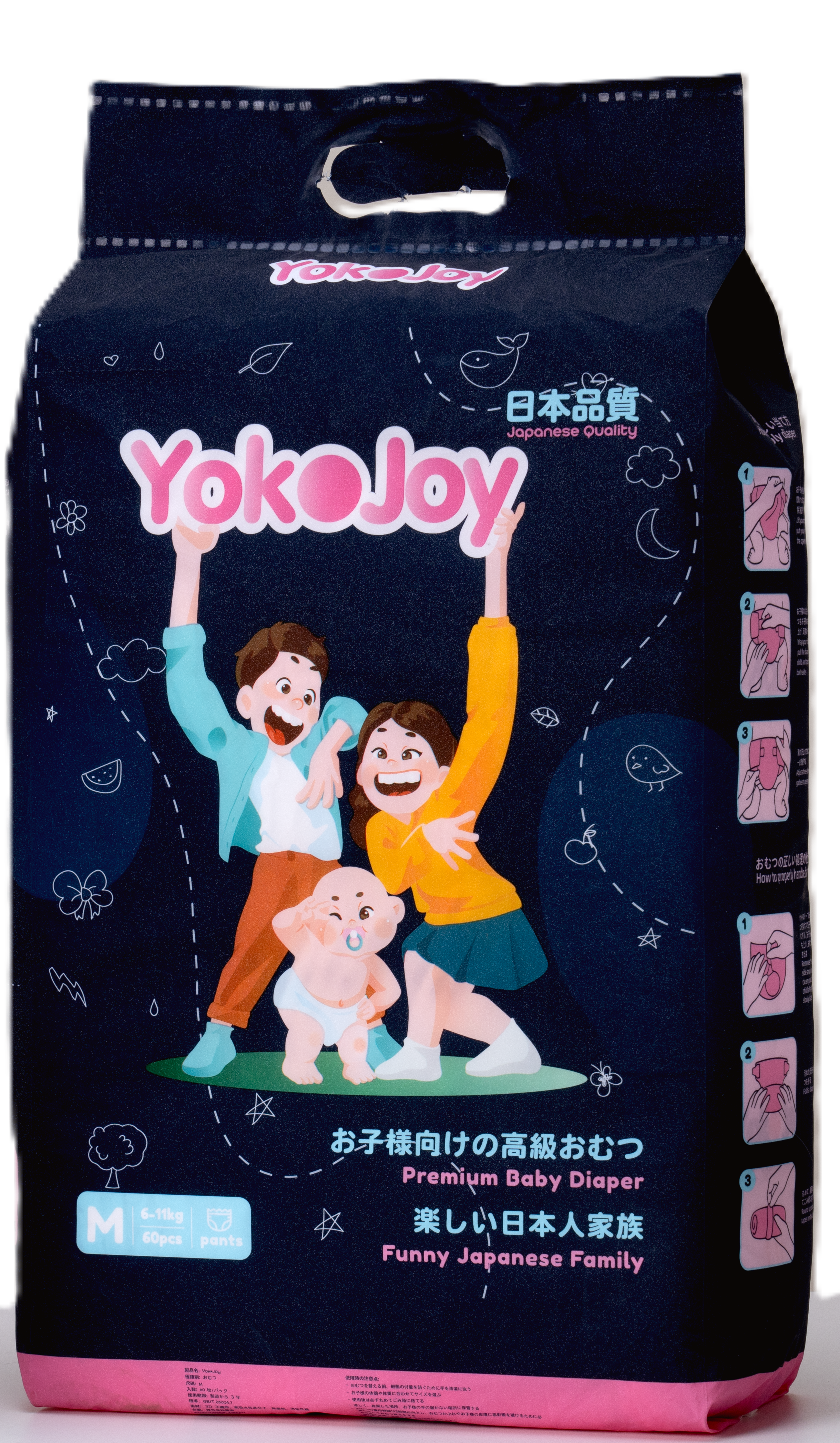 Monos YOKOJOY хүүхдийн памперс наадаг М 6-11кг №60
