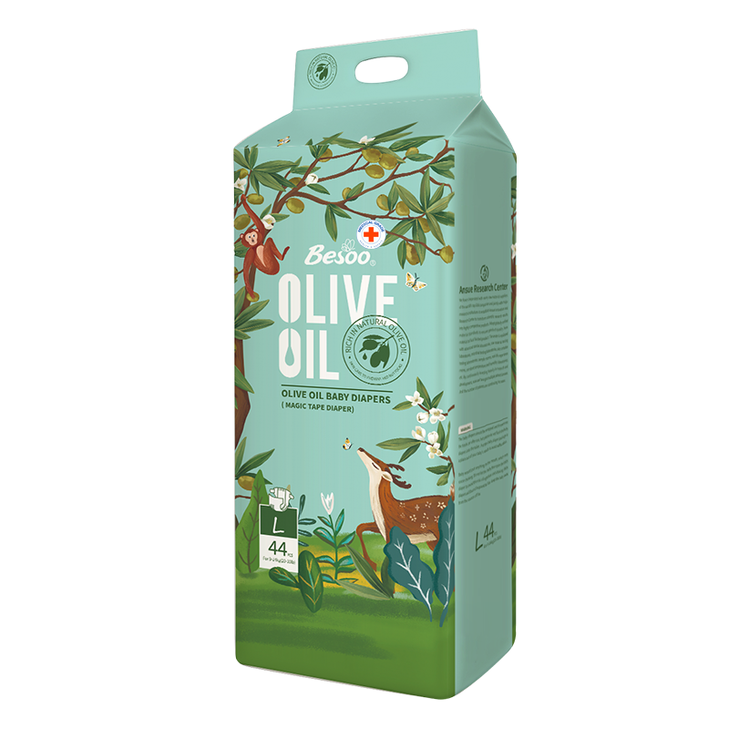 Monos Olive Oil хүүхдийн памперс наадаг L №44