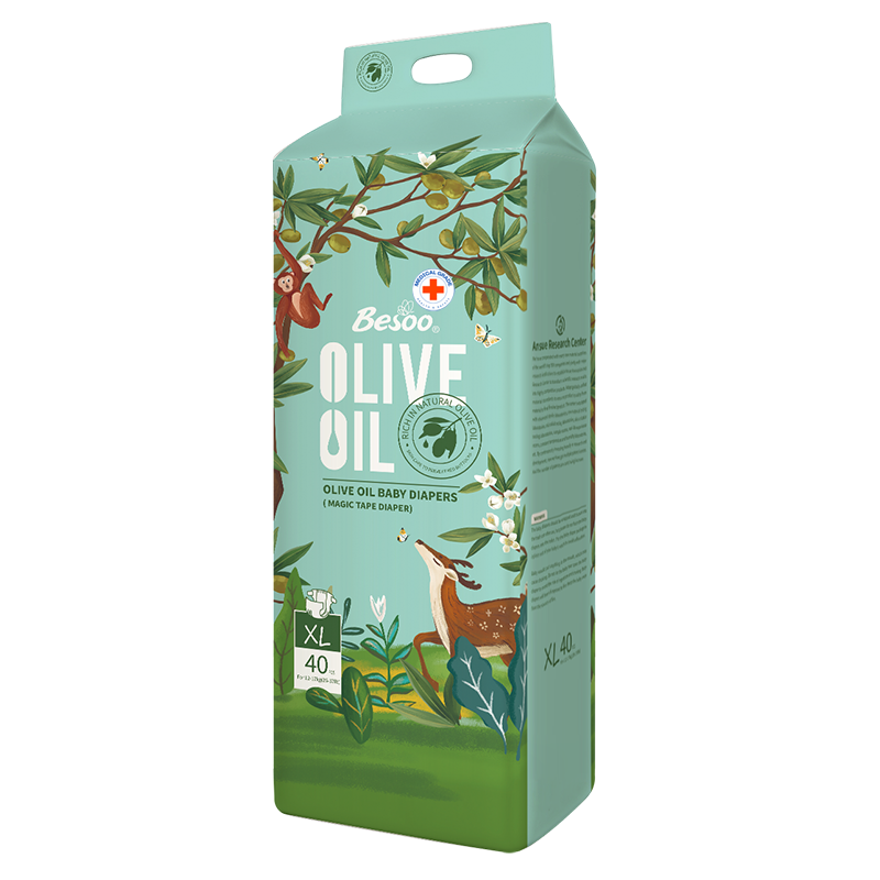 Monos Olive Oil хүүхдийн памперс наадаг XL №40