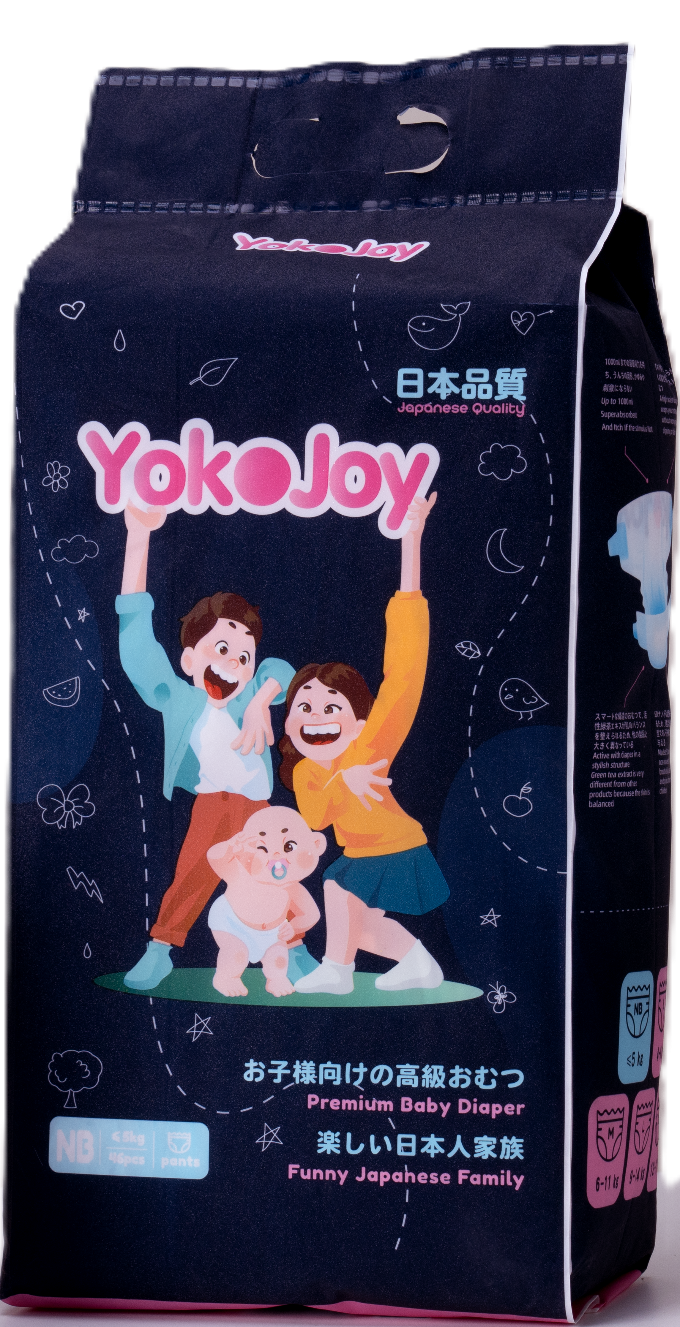 Monos YOKOJOY хүүхдийн памперс наадаг NB №46