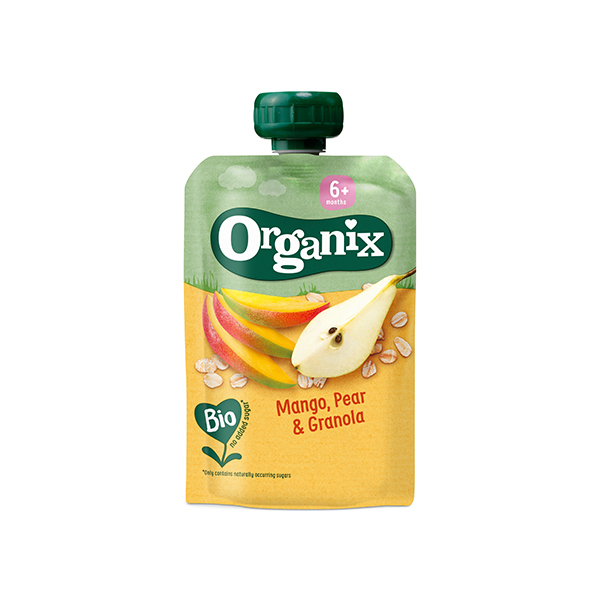 Monos Organix BIO Нухаш Манго Лийр & Гранола 100g №1