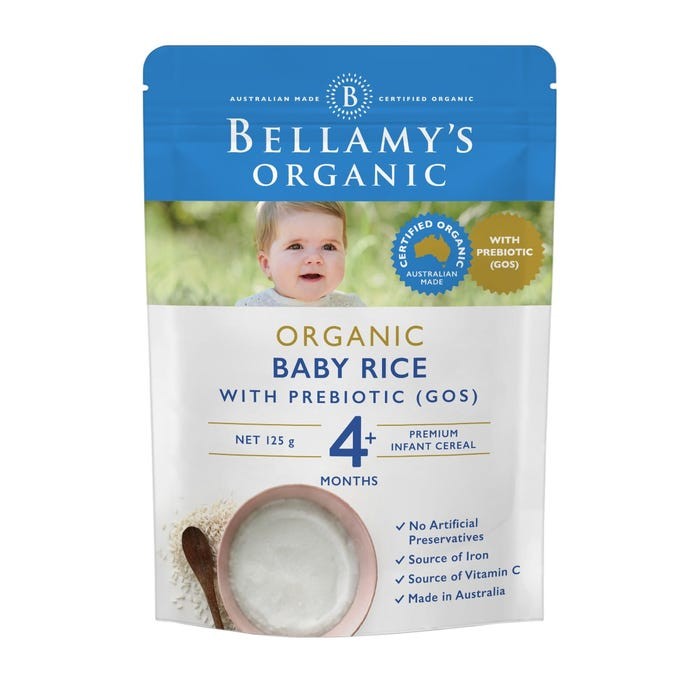 Monos Bellamy's Органик хүүхдийн каш пребиотиктой 125гр 4+ сар